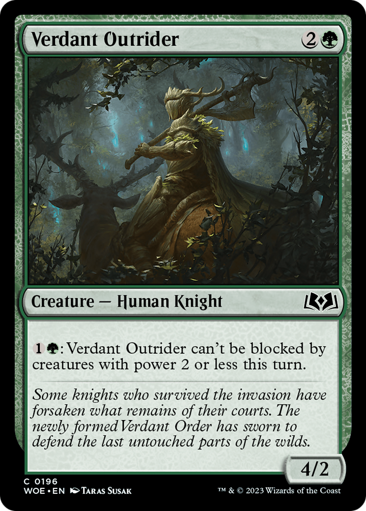 Verdant Outrider (196) (WOE)