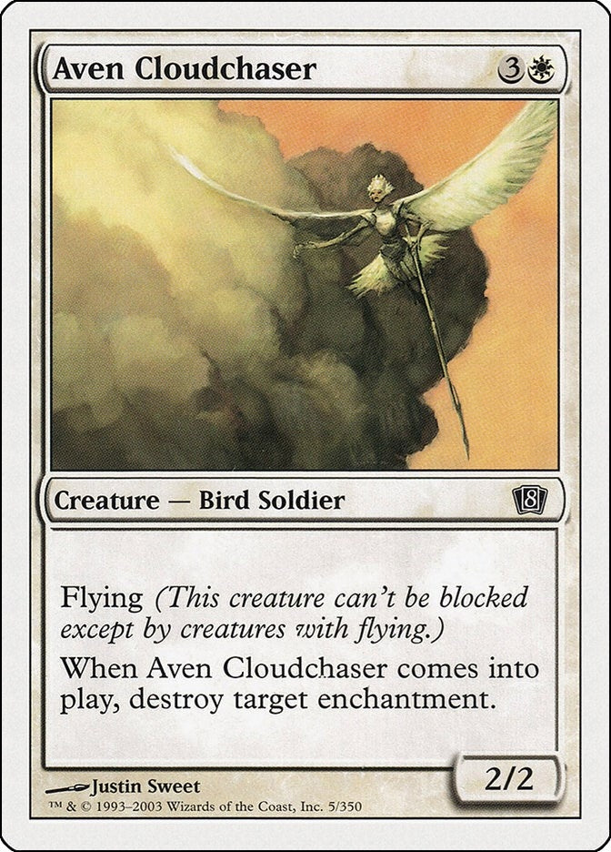 Image for Aven Cloudchaser (5) (8ED) - Magic: The Gathering