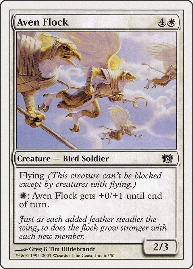 Image for Aven Flock (6) (8ED) - Magic: The Gathering