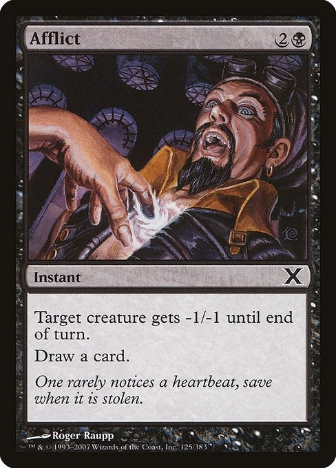 Image for Afflict (125) (10E) - Magic: The Gathering
