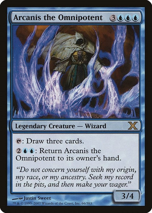 Image for Arcanis the Omnipotent (66) (10E) - Magic: The Gathering