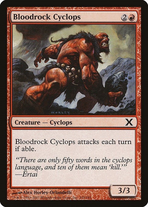 Image for Bloodrock Cyclops (192) (10E) - Magic: The Gathering