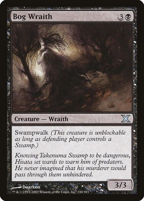 Image for Bog Wraith (130) (10E) - Magic: The Gathering
