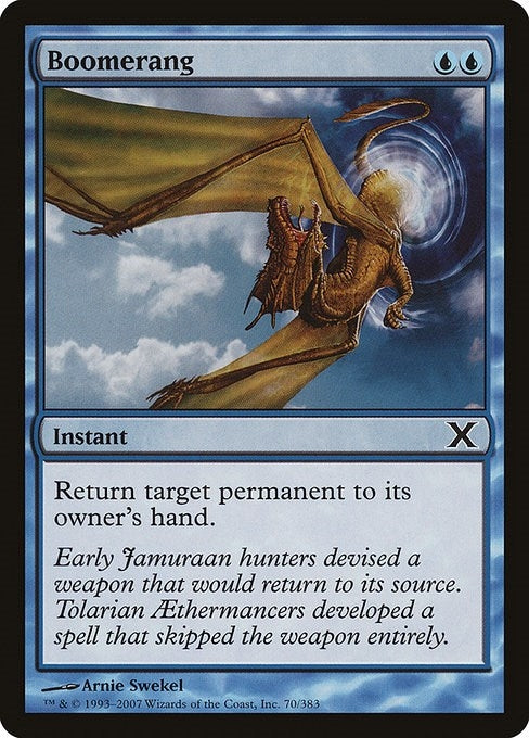 Image for Boomerang (70) (10E) - Magic: The Gathering