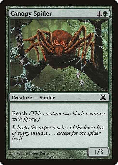 Image for Canopy Spider (254) (10E) - Magic: The Gathering