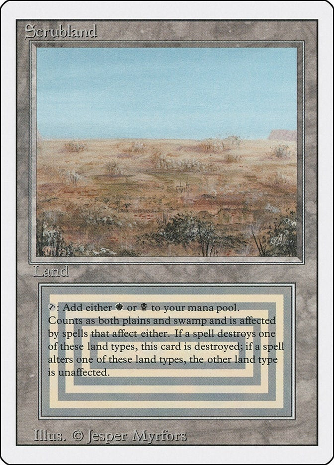 Image for Scrubland (3ED) - Magic: The Gathering