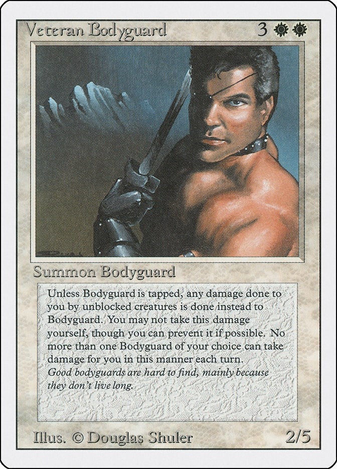 Image for Veteran Bodyguard (3ED) - Magic: The Gathering