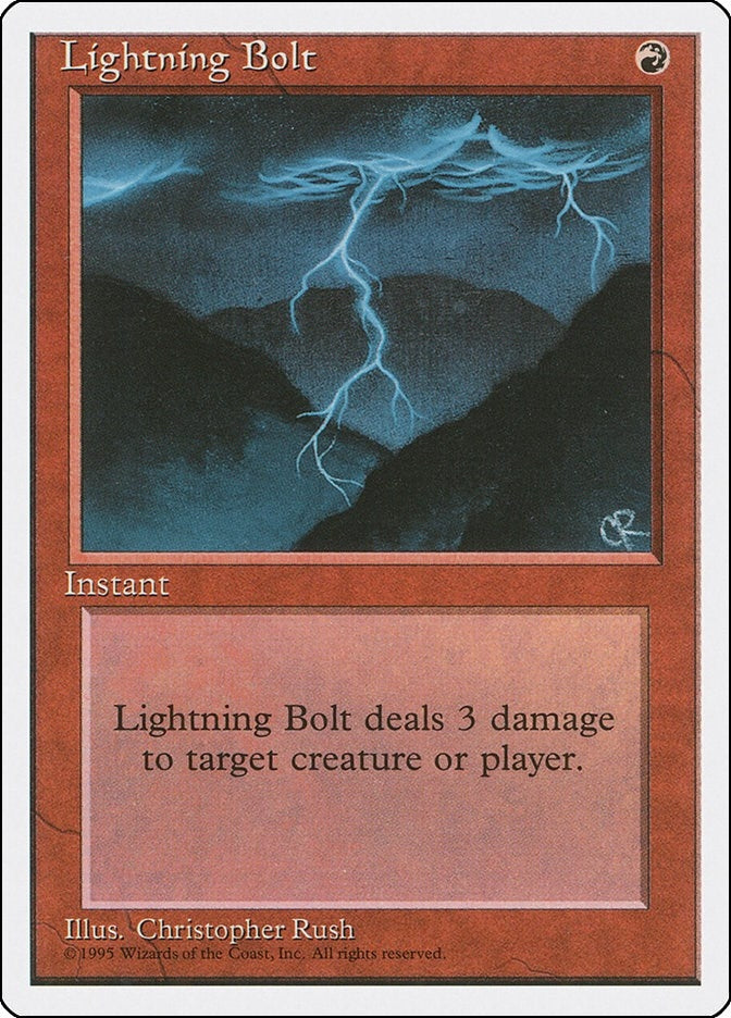 Image for Lightning Bolt (226) (4ED) - Magic: The Gathering