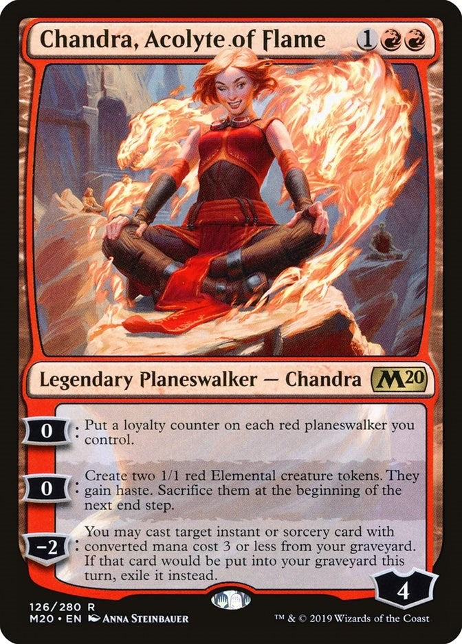 Image for Chandra, Acolyte of Flame (126) (M20) - Magic: The Gathering