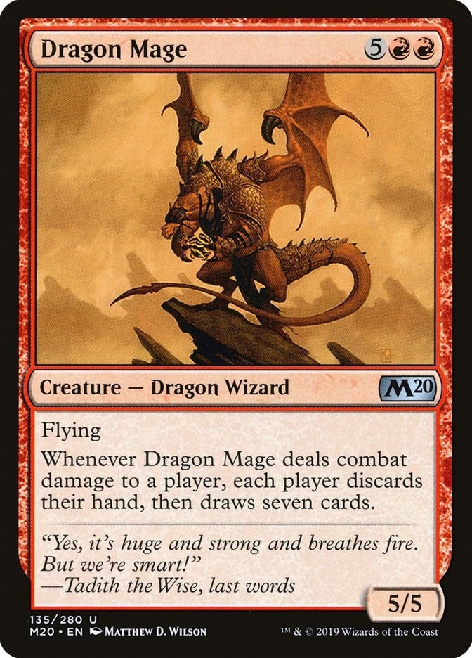 Image for Dragon Mage (135) (M20) - Magic: The Gathering