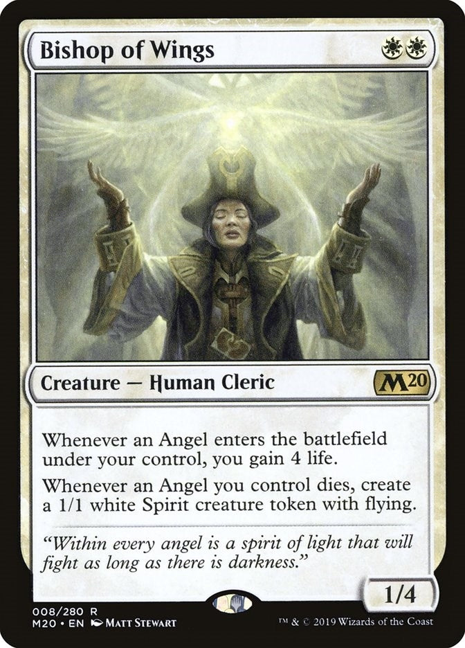 Image for Bishop of Wings (8) (M20) - Magic: The Gathering