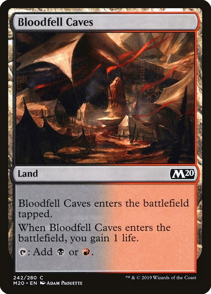 Image for Bloodfell Caves (242) (M20) - Magic: The Gathering