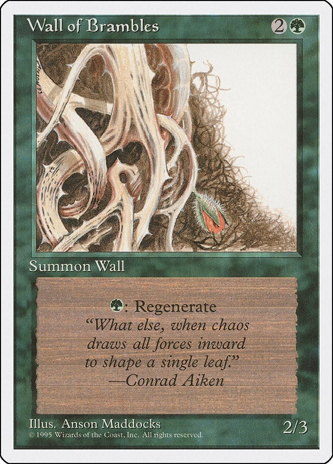 Image for Wall of Brambles (4ED) - Magic: The Gathering
