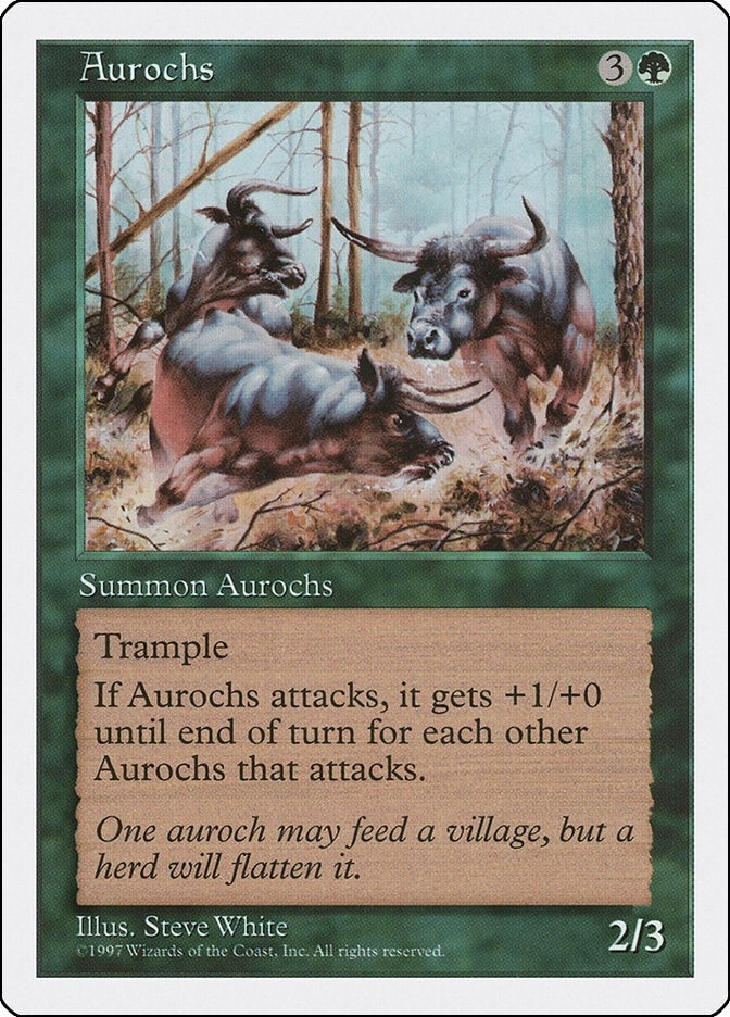Image for Aurochs (5ED) - Magic: The Gathering