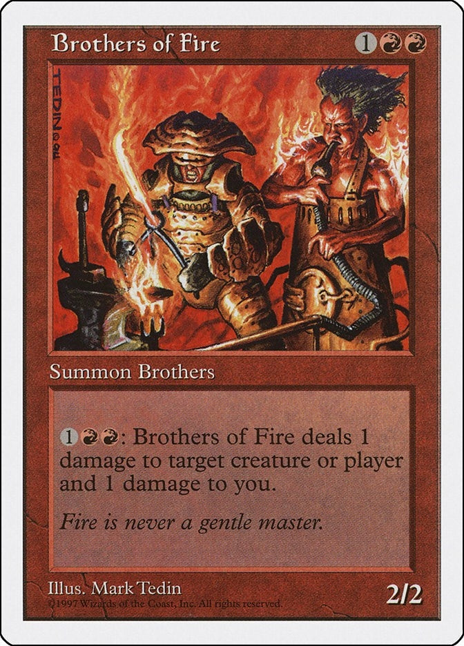 Image for Brothers of Fire (5ED) - Magic: The Gathering