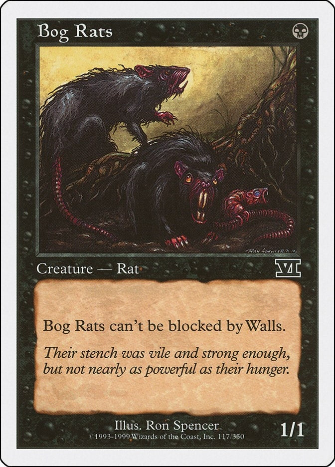 Image for Bog Rats (117) (6ED) - Magic: The Gathering