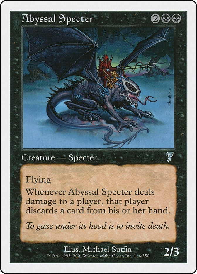 Image for Abyssal Specter (116) (7ED) - Magic: The Gathering