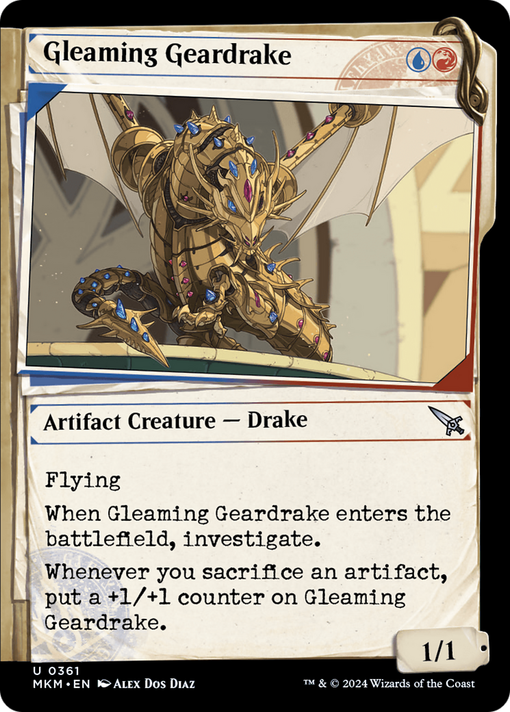 Gleaming Geardrake (Showcase) (361) (MKM)