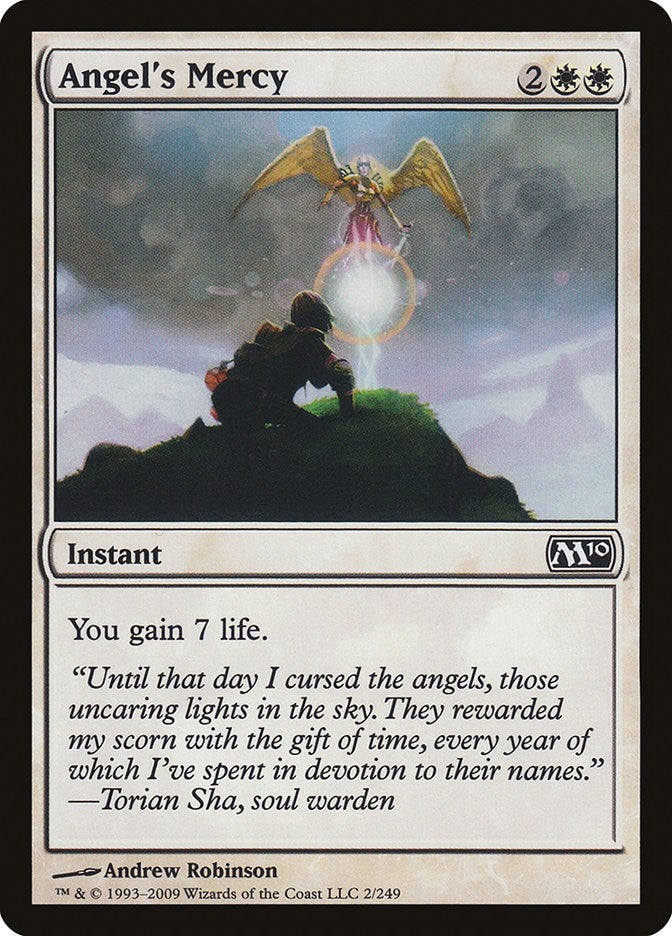 Image for Angel's Mercy (2) (M10) - Magic: The Gathering