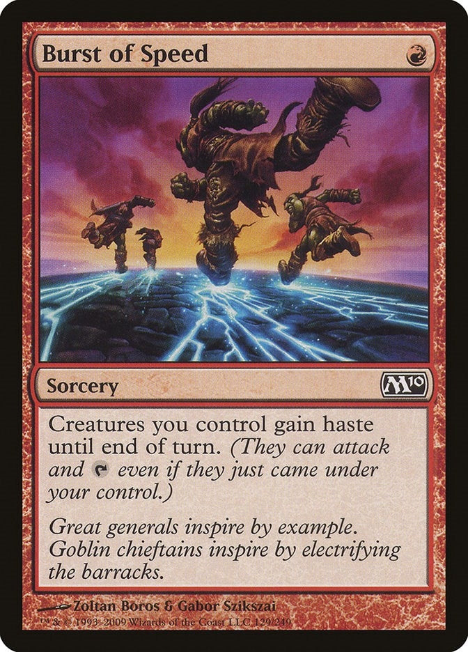 Image for Burst of Speed (129) (M10) - Magic: The Gathering