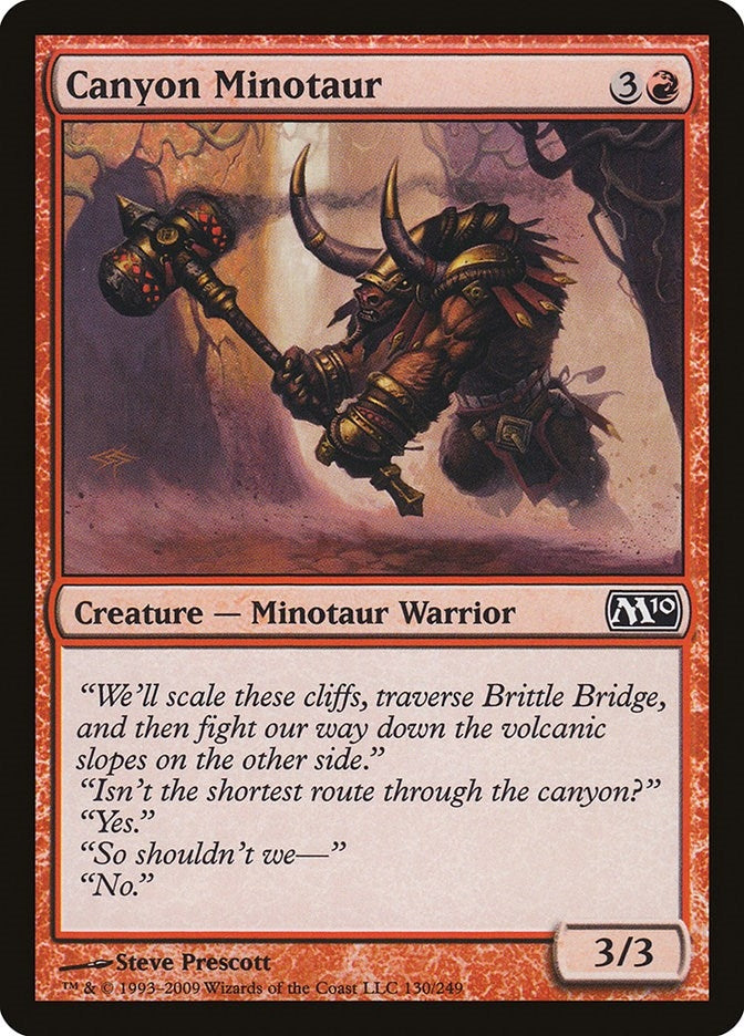 Image for Canyon Minotaur (130) (M10) - Magic: The Gathering