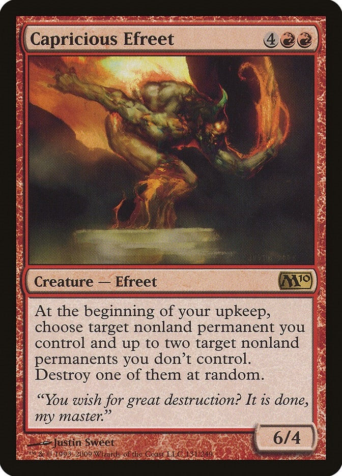 Image for Capricious Efreet (131) (M10) - Magic: The Gathering