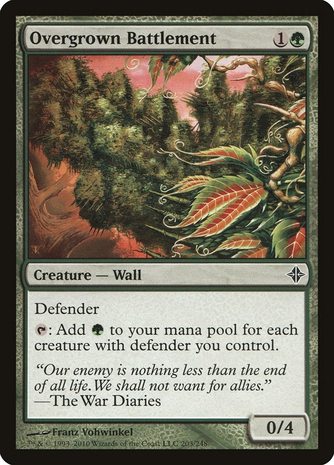 Overgrown Battlement (203) (Rise of the Eldrazi) (ROE)