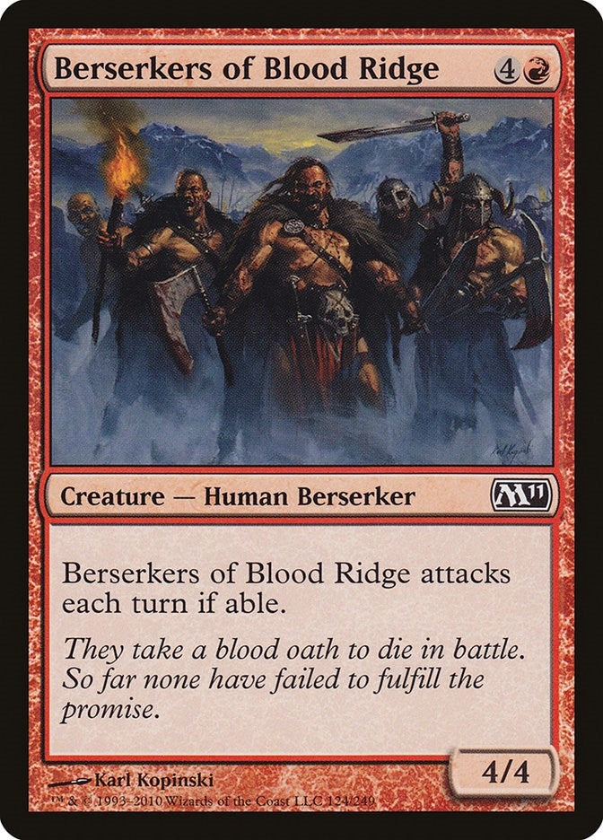Image for Berserkers of Blood Ridge (124) (M11) - Magic: The Gathering