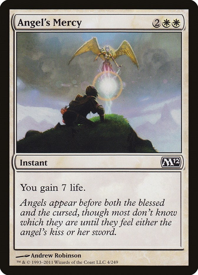 Image for Angel's Mercy (4) (M12) - Magic: The Gathering
