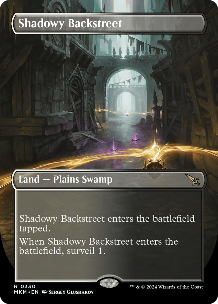 Shadowy Backstreet (Borderless) (330) (MKM)