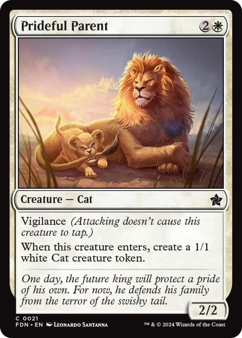 Image for Prideful Parent (21) (FDN) - Magic: The Gathering