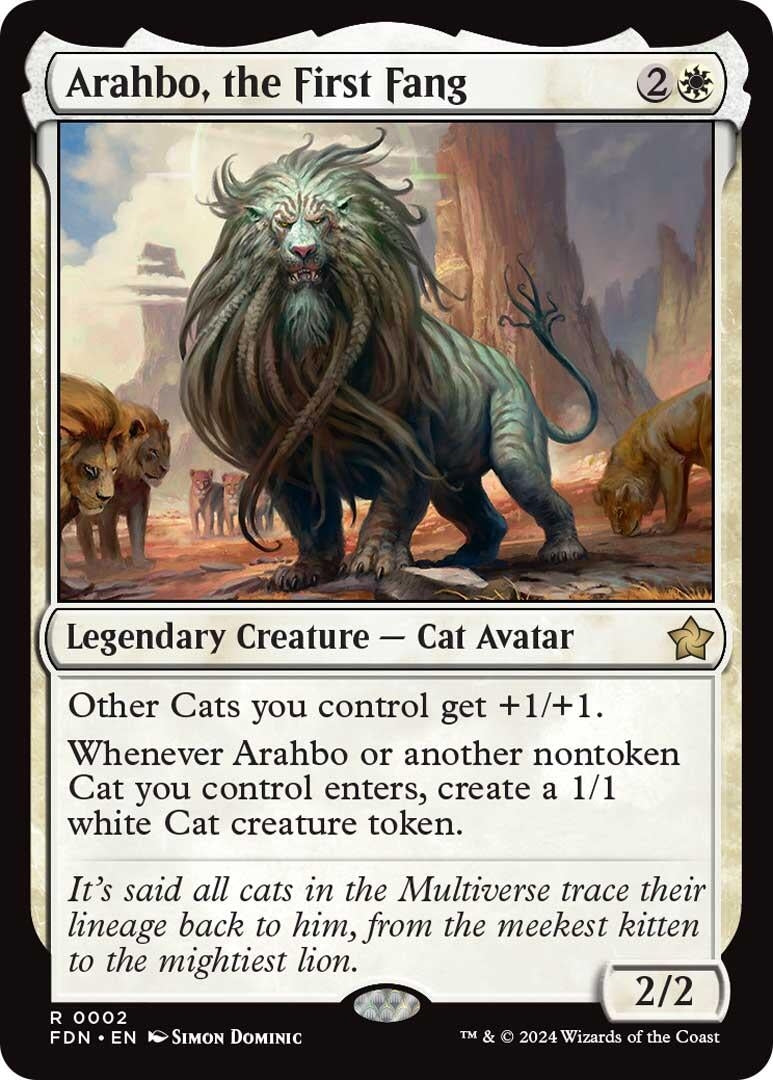 Image for Arahbo, the First Fang (Foundations) (2) - Magic: The Gathering