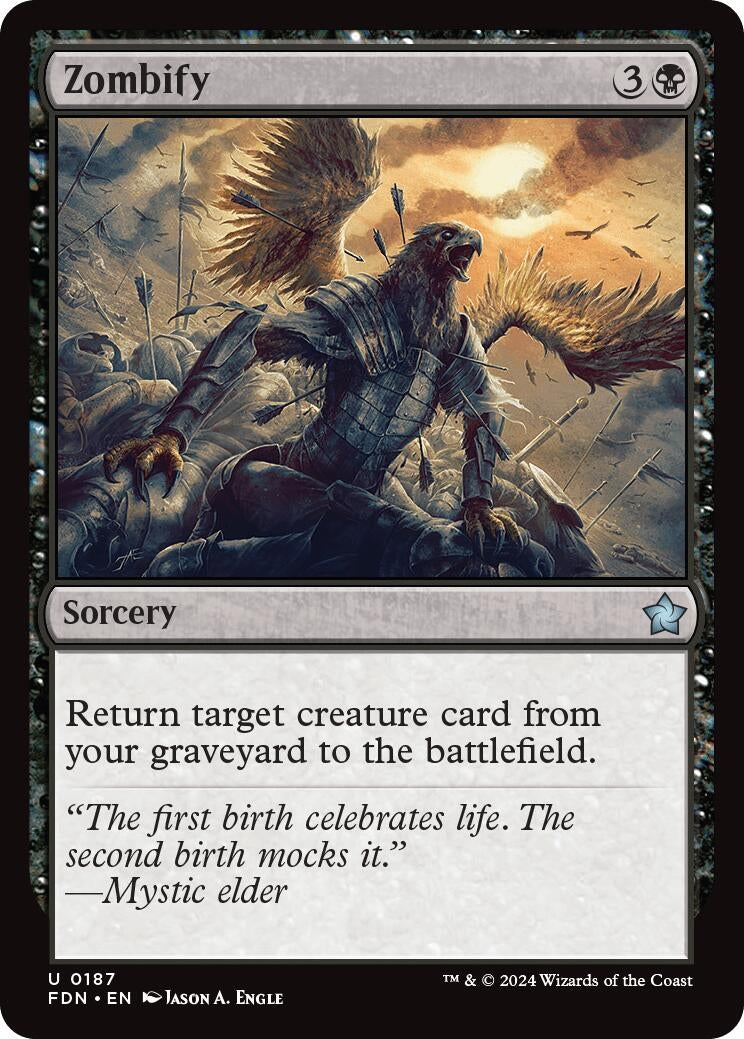 Image for Zombify (187) (FDN) - Magic: The Gathering
