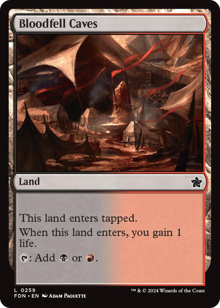 Image for Bloodfell Caves (Foundations) (259) - Magic: The Gathering