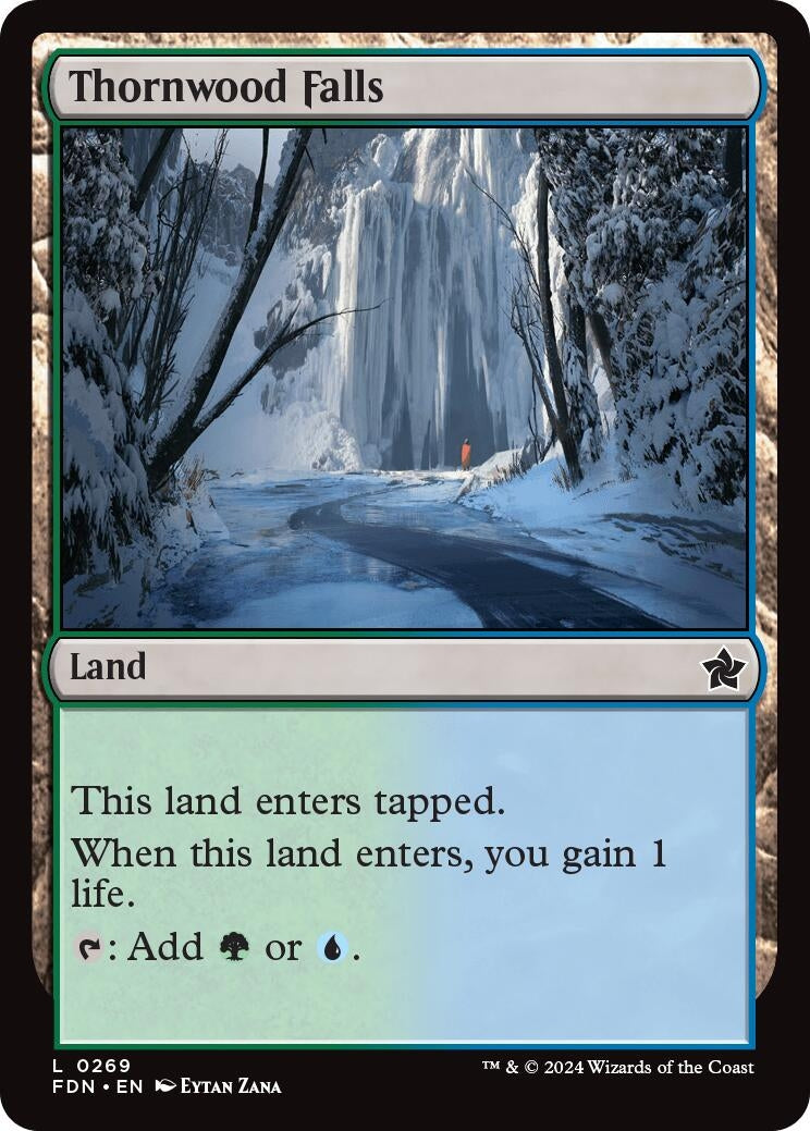 Image for Thornwood Falls (269) (FDN) - Magic: The Gathering