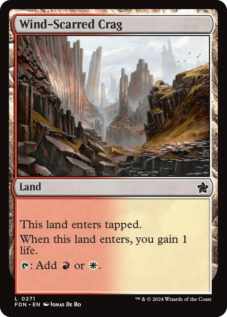 Image for Wind-Scarred Crag (271) (FDN) - Magic: The Gathering