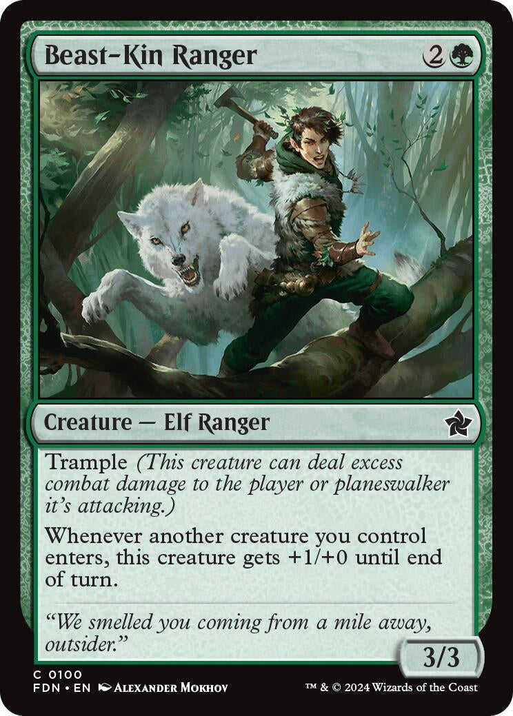 Image for Beast-Kin Ranger (Foundations) (100) - Magic: The Gathering