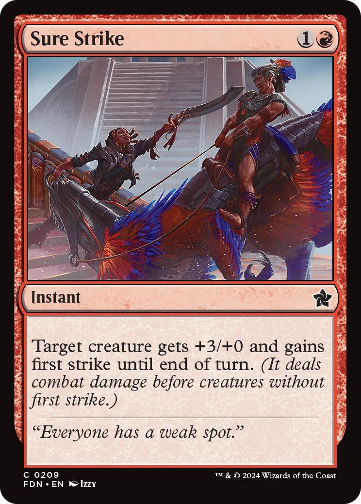 Image for Sure Strike (209) (FDN) - Magic: The Gathering