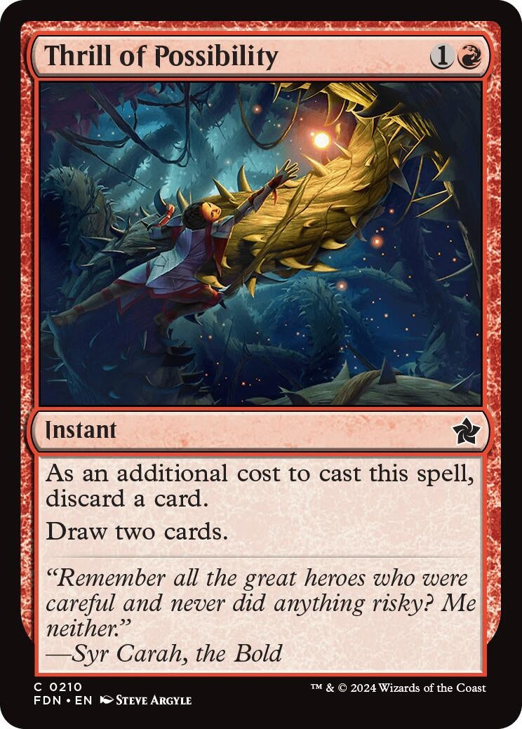 Image for Thrill of Possibility (210) (FDN) - Magic: The Gathering