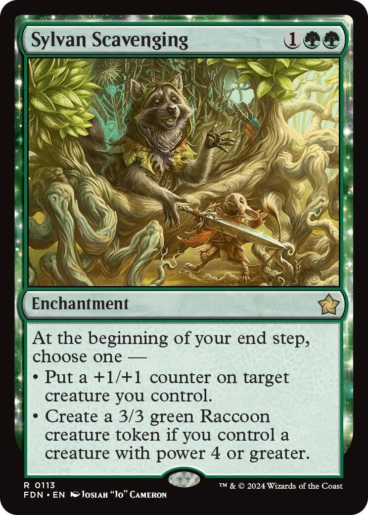 Image for Sylvan Scavenging (113) (FDN) - Magic: The Gathering