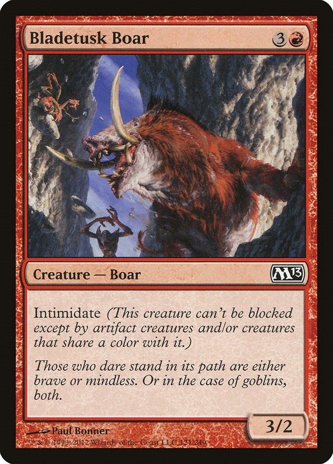 Image for Bladetusk Boar (121) (M13) - Magic: The Gathering