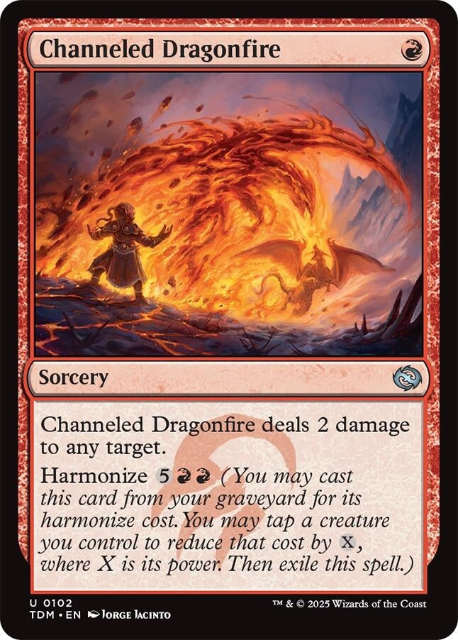 Image for Channeled Dragonfire (102) (TDM) - Magic: The Gathering