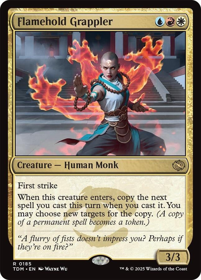 Image for Flamehold Grappler (185) (TDM) - Magic: The Gathering