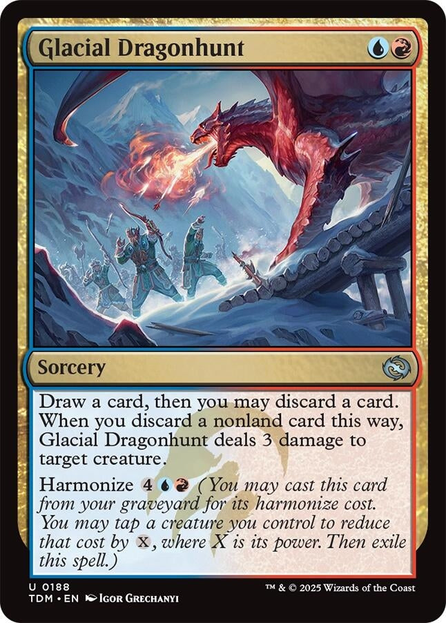 Image for Glacial Dragonhunt (188) (TDM) - Magic: The Gathering