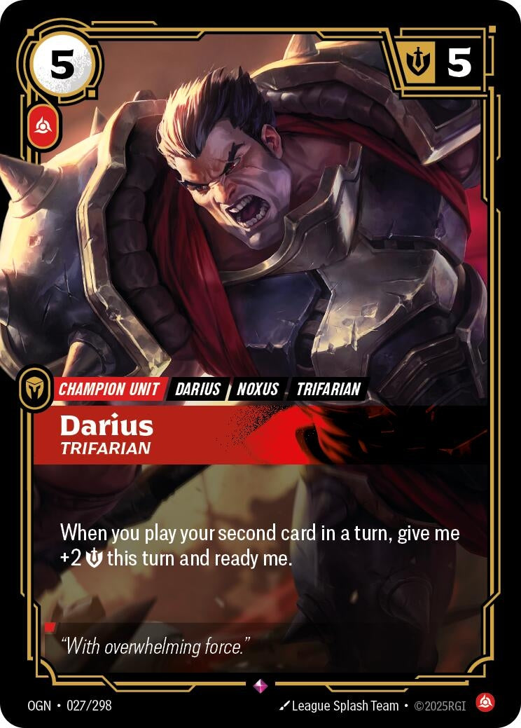Image for Darius - Trifarian (027/298) (OGN) - Riftbound: League of Legends Trading Card Game