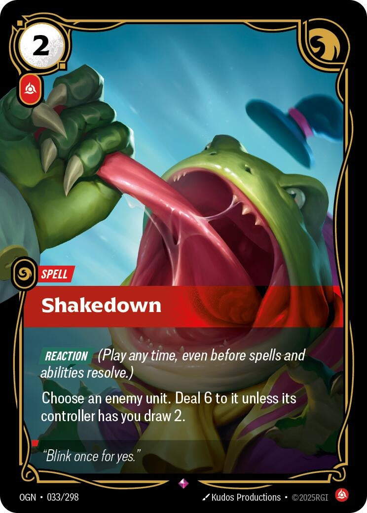 Image for Shakedown (033/298) (OGN) - Riftbound: League of Legends Trading Card Game