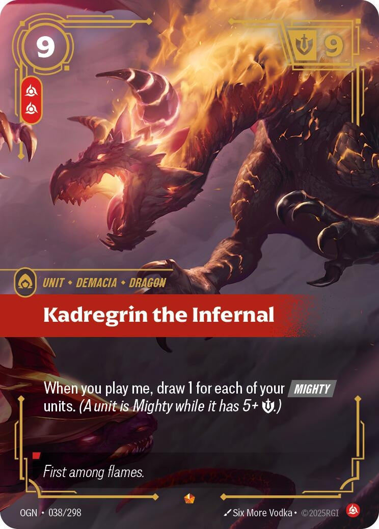Image for Kadregrin the Infernal (038/298) (OGN) - Riftbound: League of Legends Trading Card Game
