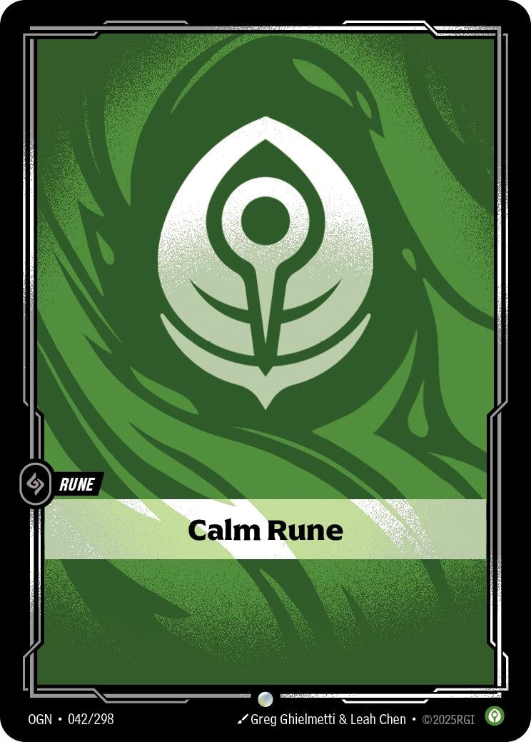 Image for Calm Rune (042/298) (OGN) - Riftbound: League of Legends Trading Card Game