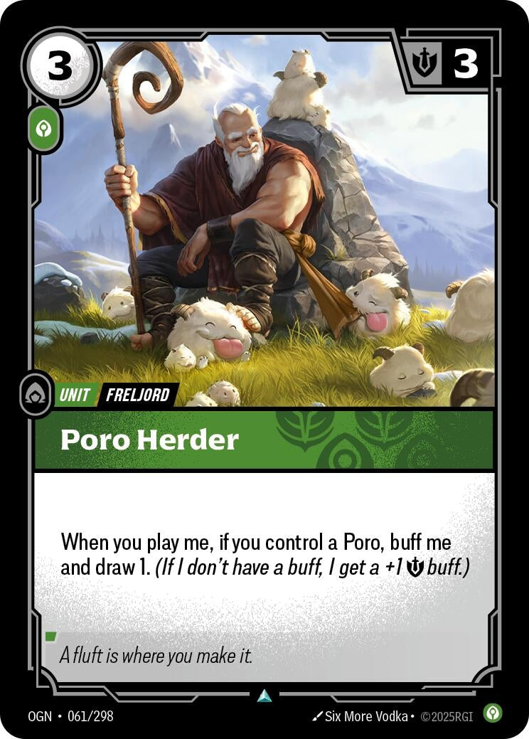 Image for Poro Herder (061/298) (OGN) - Riftbound: League of Legends Trading Card Game
