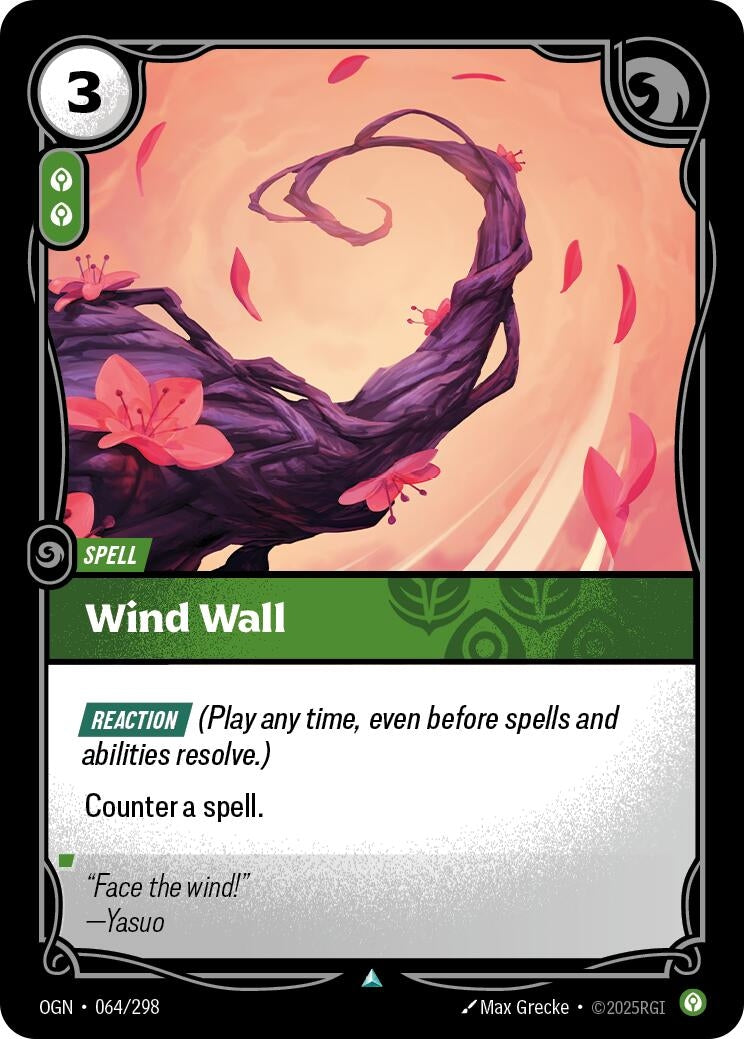 Image for Wind Wall (064/298) (OGN) - Riftbound: League of Legends Trading Card Game